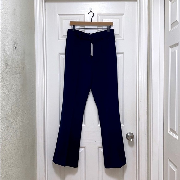 NWT REISS Gabi Flared Suit Trousers in Navy - Picture 8 of 12